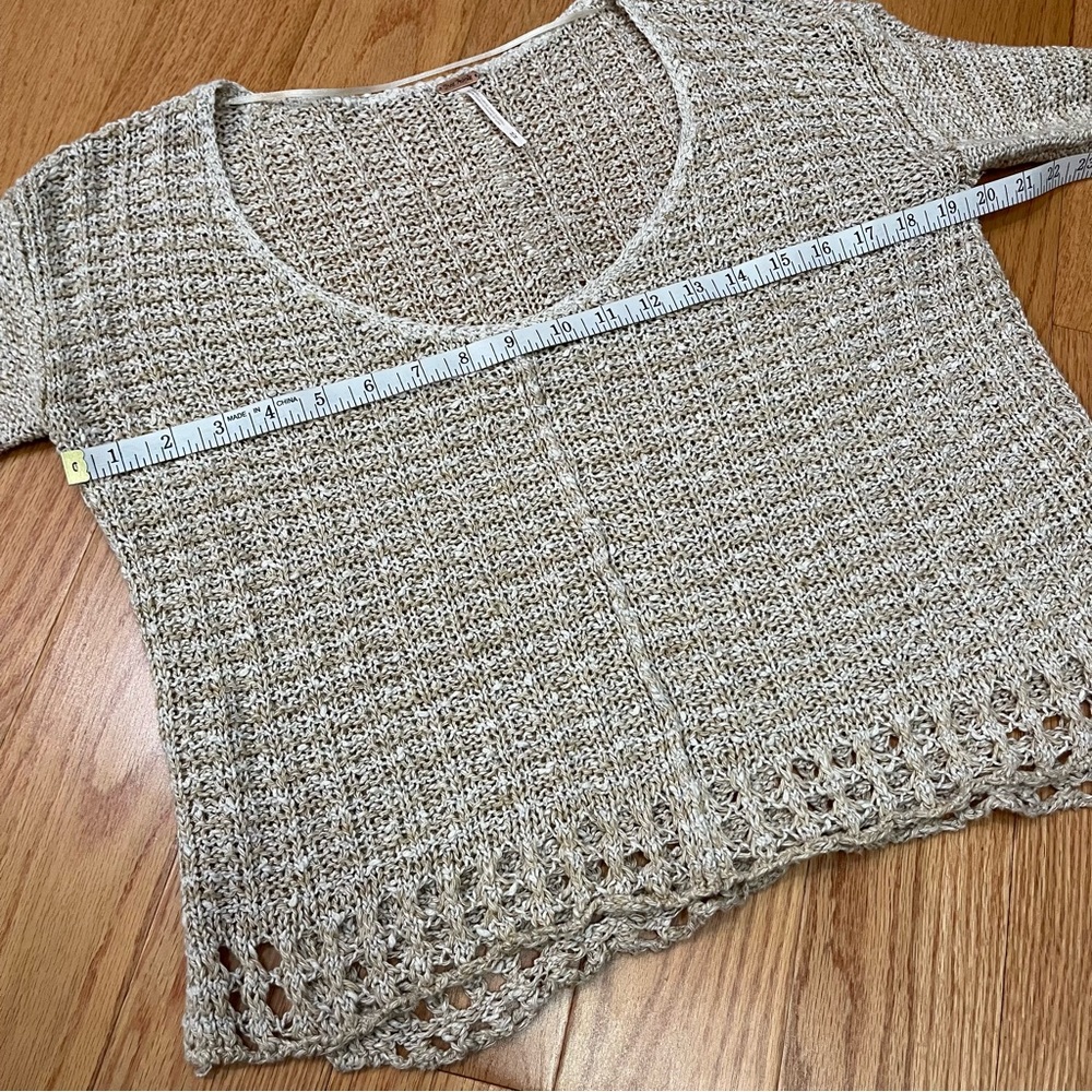 Free People Cotton Linen Knit Sweater - Picture 9 of 12